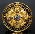 Phra Rahu Amulet for Wealth - Gold Lucky Pendant for Prosperity and Success