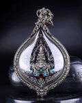 Phra Rahu Amulet - Limited Edition Temple-Blessed by Luang Phor Phat with Luxury Case Waterproof Casing