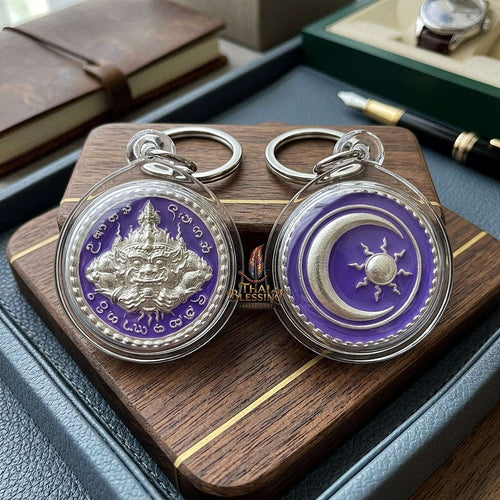 ✨ Phra Rahu Nuea Duang Bronze Coin (Available in Small 1.6 cm & Standard 2.2 cm Sizes) : Ultimate Fate-Overcoming & Eclipse Protection Amulet (2569 / 2026 Edition) - Kruba Kham Fan / Wat Kor Chok Thai Blessing Co By RURUECHA
