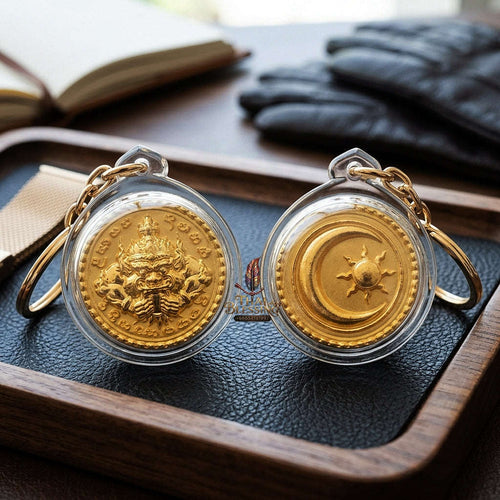 ✨ Phra Rahu Nuea Duang Bronze Coin (Available in Small 1.6 cm & Standard 2.2 cm Sizes) : Ultimate Fate-Overcoming & Eclipse Protection Amulet (2569 / 2026 Edition) - Kruba Kham Fan / Wat Kor Chok Thai Blessing Co By RURUECHA