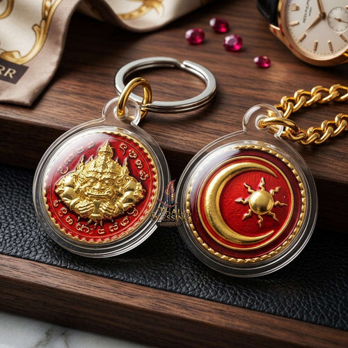 ✨ Phra Rahu Nuea Duang Bronze Coin (Available in Small 1.6 cm & Standard 2.2 cm Sizes) : Ultimate Fate-Overcoming & Eclipse Protection Amulet (2569 / 2026 Edition) - Kruba Kham Fan / Wat Kor Chok Thai Blessing Co By RURUECHA
