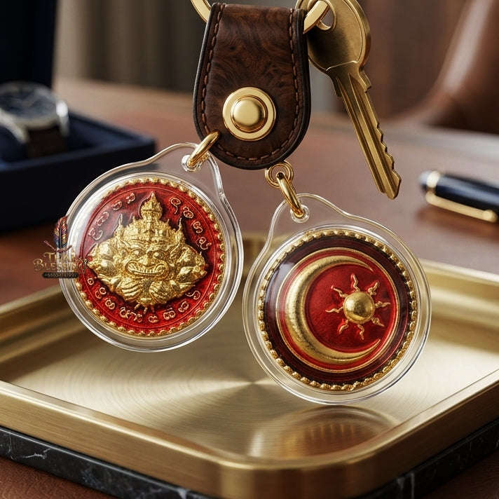 ✨ Phra Rahu Nuea Duang Bronze Coin (Available in Small 1.6 cm & Standard 2.2 cm Sizes) : Ultimate Fate-Overcoming & Eclipse Protection Amulet (2569 / 2026 Edition) - Kruba Kham Fan / Wat Kor Chok Thai Blessing Co By RURUECHA