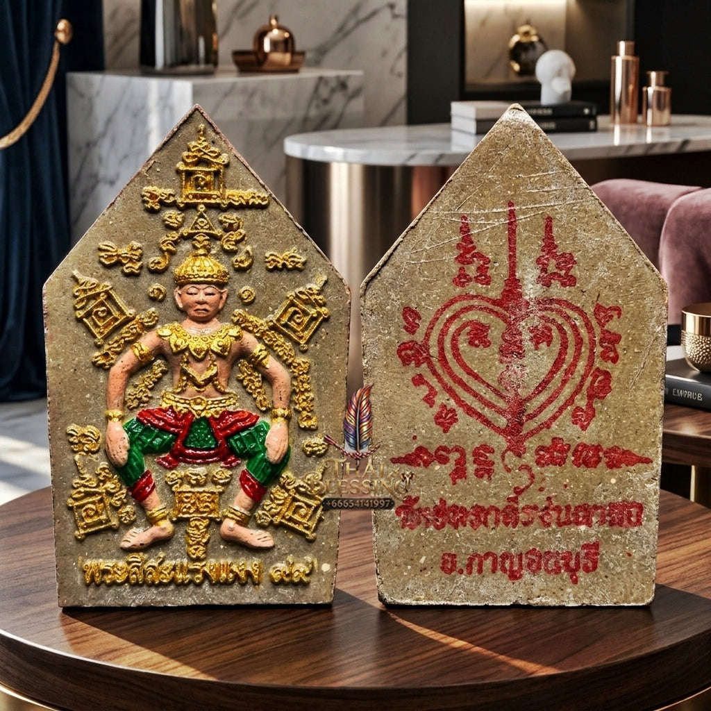 ✨ Phra Sila Laeng Aeng (Holy Powder Edition, Wat Khao Chong Kling Chong Krot, Empowered by Luang Pu Yam of Wat Sam Ngam, 2556 / 2013) - Maha Saneh, Metta Mahaniyom & Playboy Charm Edition Thai Blessing Co By RURUECHA