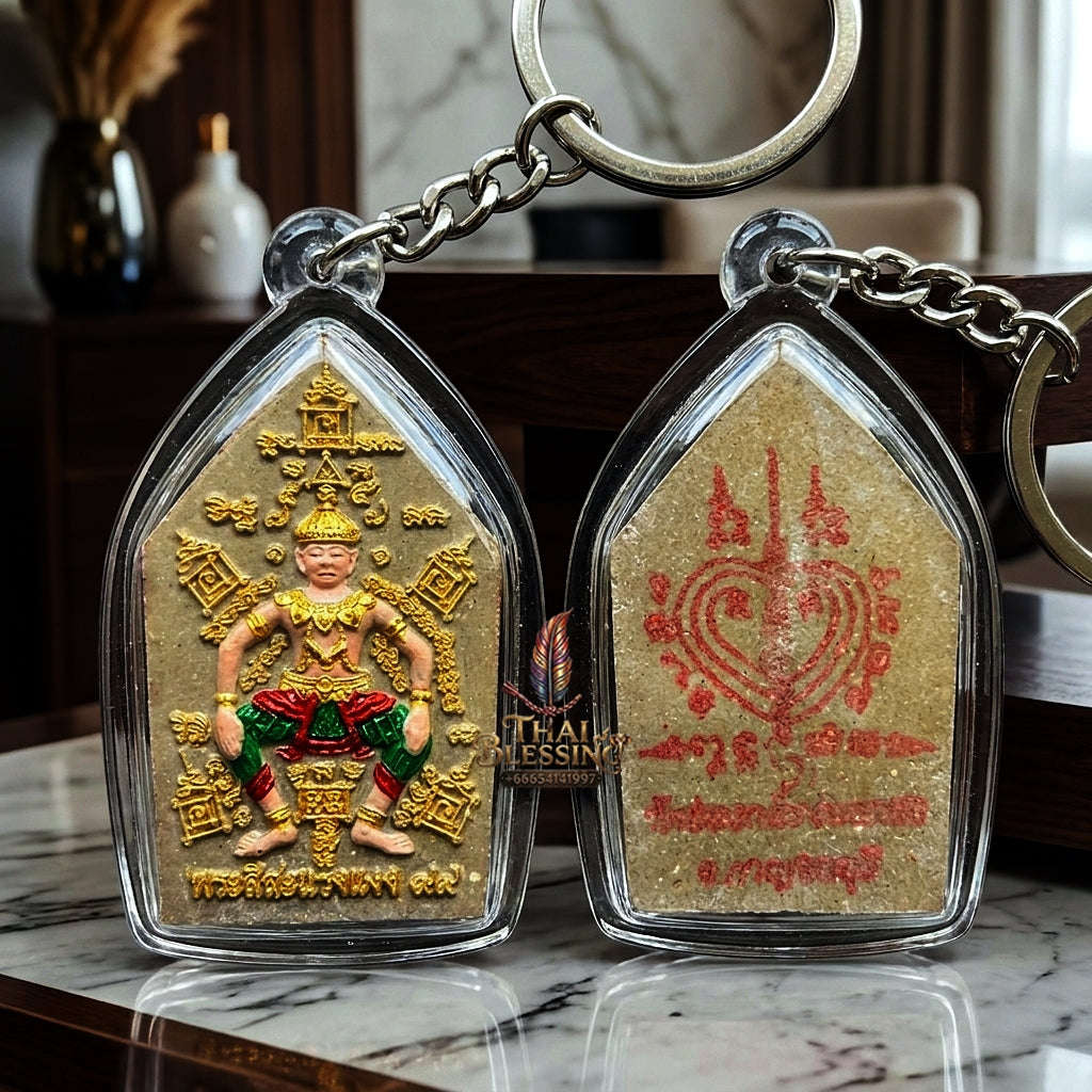 ✨ Phra Sila Laeng Aeng (Holy Powder Edition, Wat Khao Chong Kling Chong Krot, Empowered by Luang Pu Yam of Wat Sam Ngam, 2556 / 2013) - Maha Saneh, Metta Mahaniyom & Playboy Charm Edition Thai Blessing Co By RURUECHA