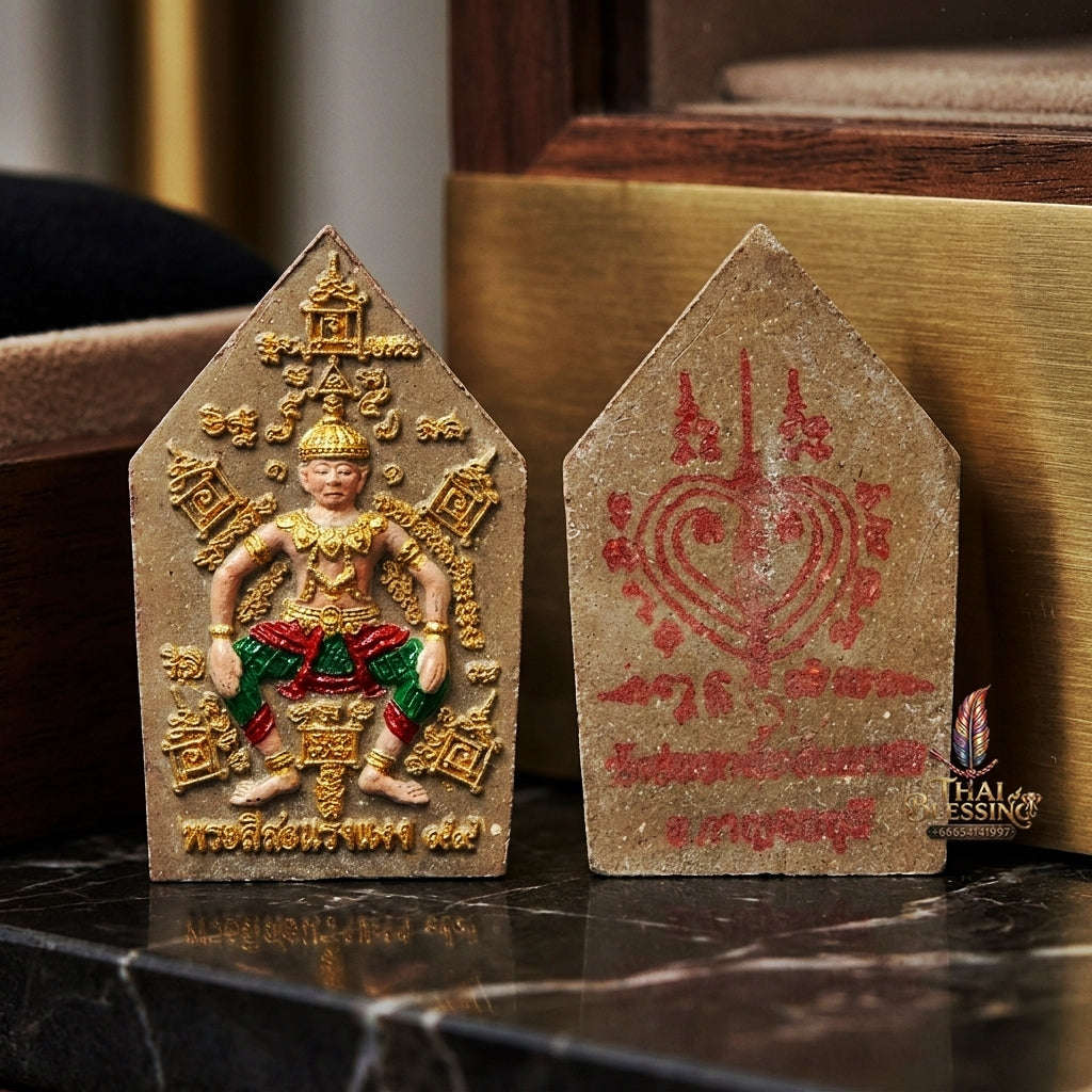 ✨ Phra Sila Laeng Aeng (Holy Powder Edition, Wat Khao Chong Kling Chong Krot, Empowered by Luang Pu Yam of Wat Sam Ngam, 2556 / 2013) - Maha Saneh, Metta Mahaniyom & Playboy Charm Edition Thai Blessing Co By RURUECHA