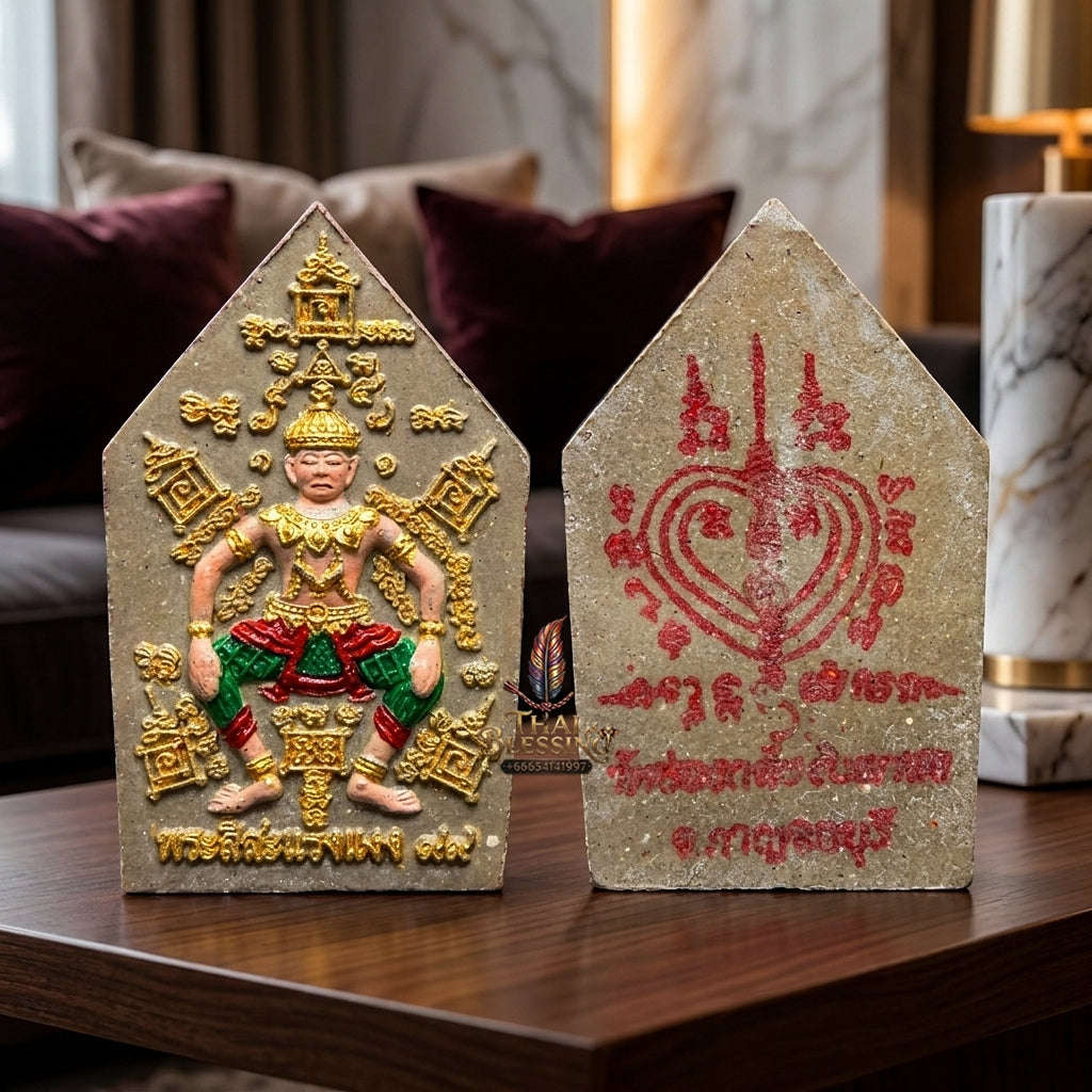 ✨ Phra Sila Laeng Aeng (Holy Powder Edition, Wat Khao Chong Kling Chong Krot, Empowered by Luang Pu Yam of Wat Sam Ngam, 2556 / 2013) - Maha Saneh, Metta Mahaniyom & Playboy Charm Edition Thai Blessing Co By RURUECHA