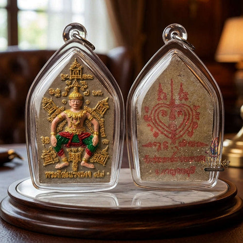 ✨ Phra Sila Laeng Aeng (Holy Powder Edition, Wat Khao Chong Kling Chong Krot, Empowered by Luang Pu Yam of Wat Sam Ngam, 2556 / 2013) - Maha Saneh, Metta Mahaniyom & Playboy Charm Edition Thai Blessing Co By RURUECHA