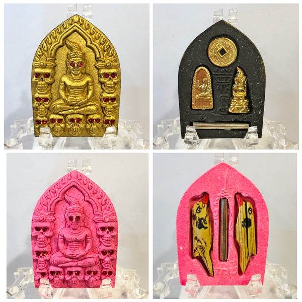 Phrai Ngern Lan Amulet for Wealth - Thai Religious Decor ร้านค้าของฉัน Pink Gold Pink-Gold-