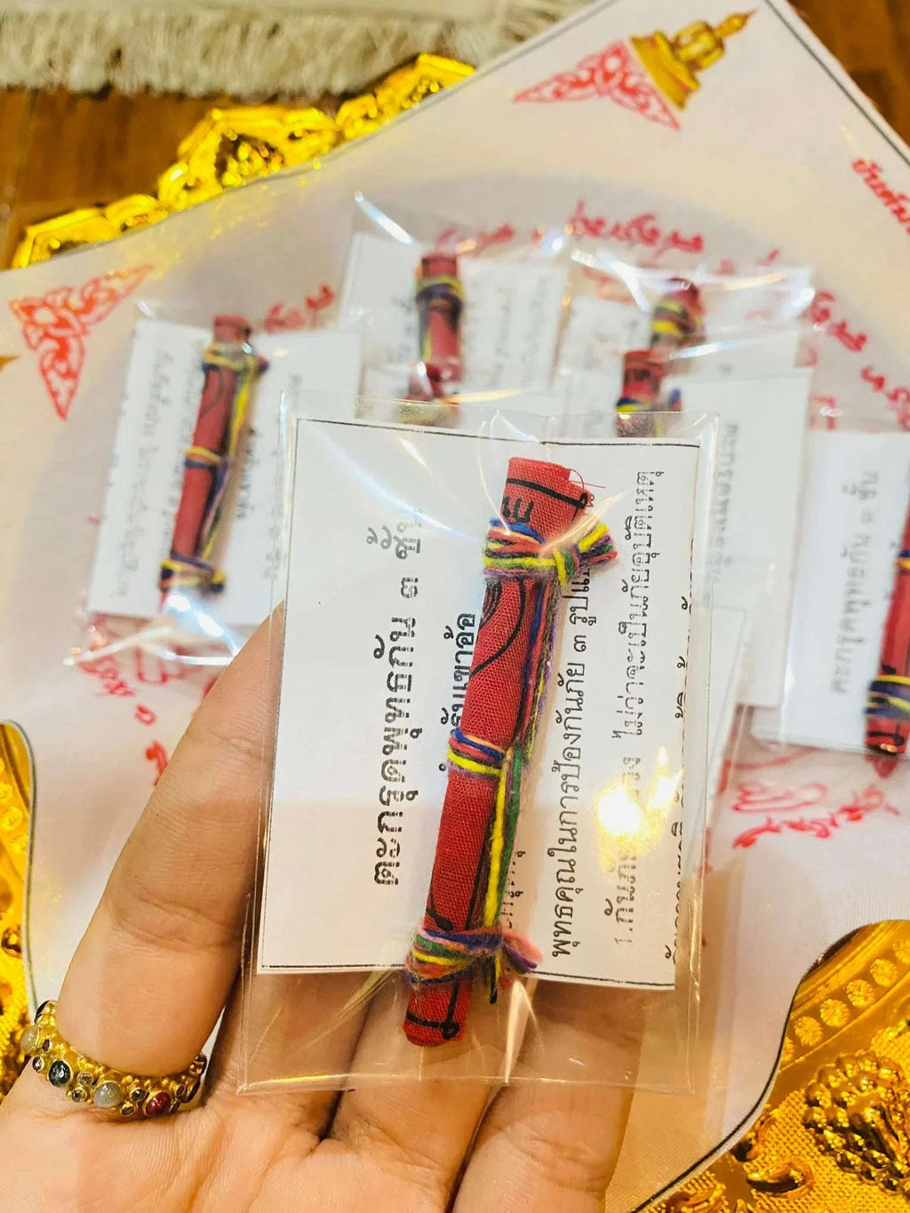 Phuttha Takrud Amulet by Thai Blessing Co - Triple-Layer Charm for Protection and Prosperity