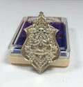 Phutthasilp Khao O Amulet Phra Maha Lap Klibua First Edition Phra Kru Vatcharavihara Khun - Silver Thai Charms for Prosperity Default Title