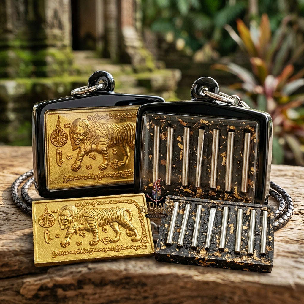 Phya Saming Nari Pendant Thai Amulet Protection talisman good luck charm spiritual jewelry Majestic Lanna Spellcraft & Enchantment Energy Phya Saming Nari Thai Blessing Co By RURUECHA