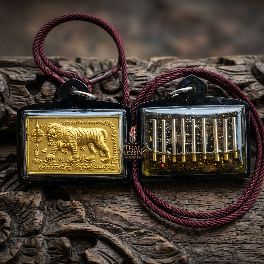 Phya Saming Nari Pendant Thai Amulet Protection talisman good luck charm spiritual jewelry Thai Blessing Co By RURUECHA