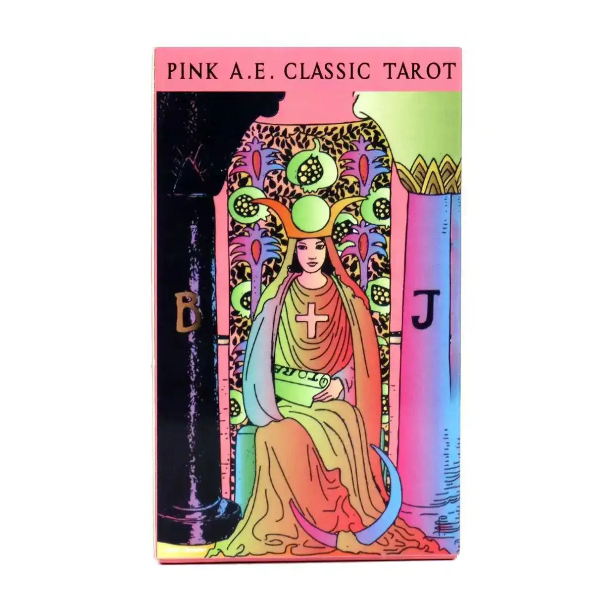 Pink A.E. Tarot Deck – 78 Classic Rider Tarot Cards, Pocket Size for Beginners with Vibrant Pink Design