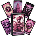 Pink Gothic Tarot Deck – 78-Card Deck with Elegant Gothic Aesthetics, Compact 10.3 x 6 cm for Divination and Self-Reflection Default Title