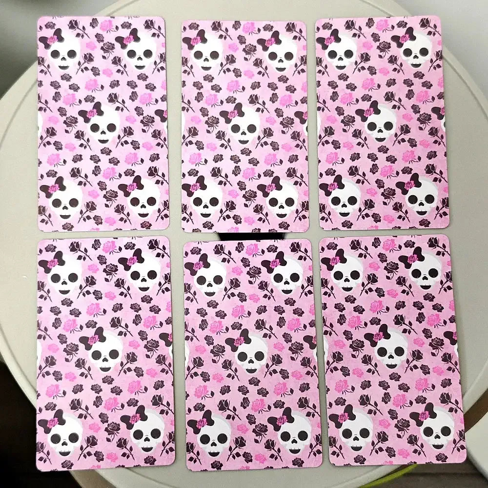 Pink Gothic Tarot Deck – 78-Card Deck with Elegant Gothic Aesthetics, Compact 10.3 x 6 cm for Divination and Self-Reflection