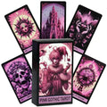 Pink Gothic Themed Tarot Deck – 78 Pcs | Compact 10.3 x 6 cm | Elegant and Dark Pastel Tarot Cards Default Title