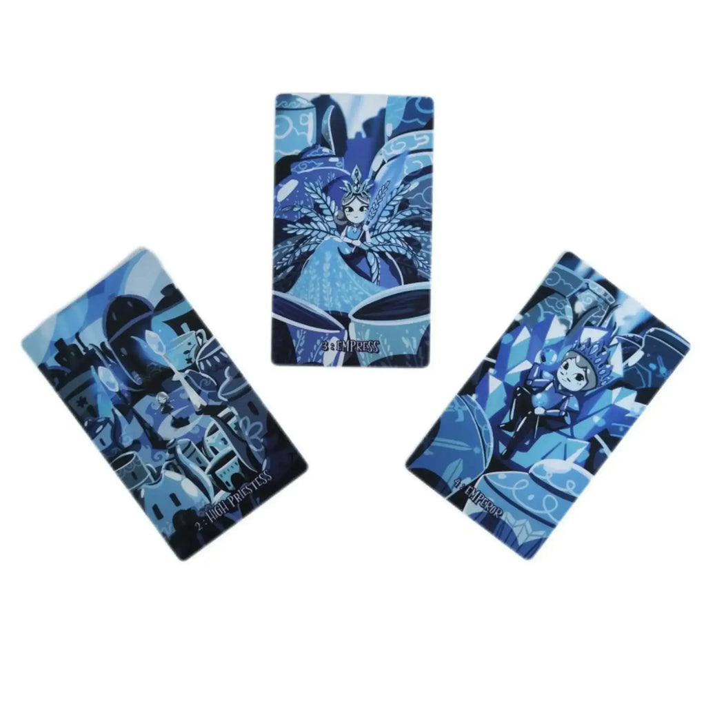 🃏 Porcelain Rider-Waite Tarot Deck – 79 High-Quality Porcelain Cards with Classic Artwork, Full Guidebook for Deep Divination