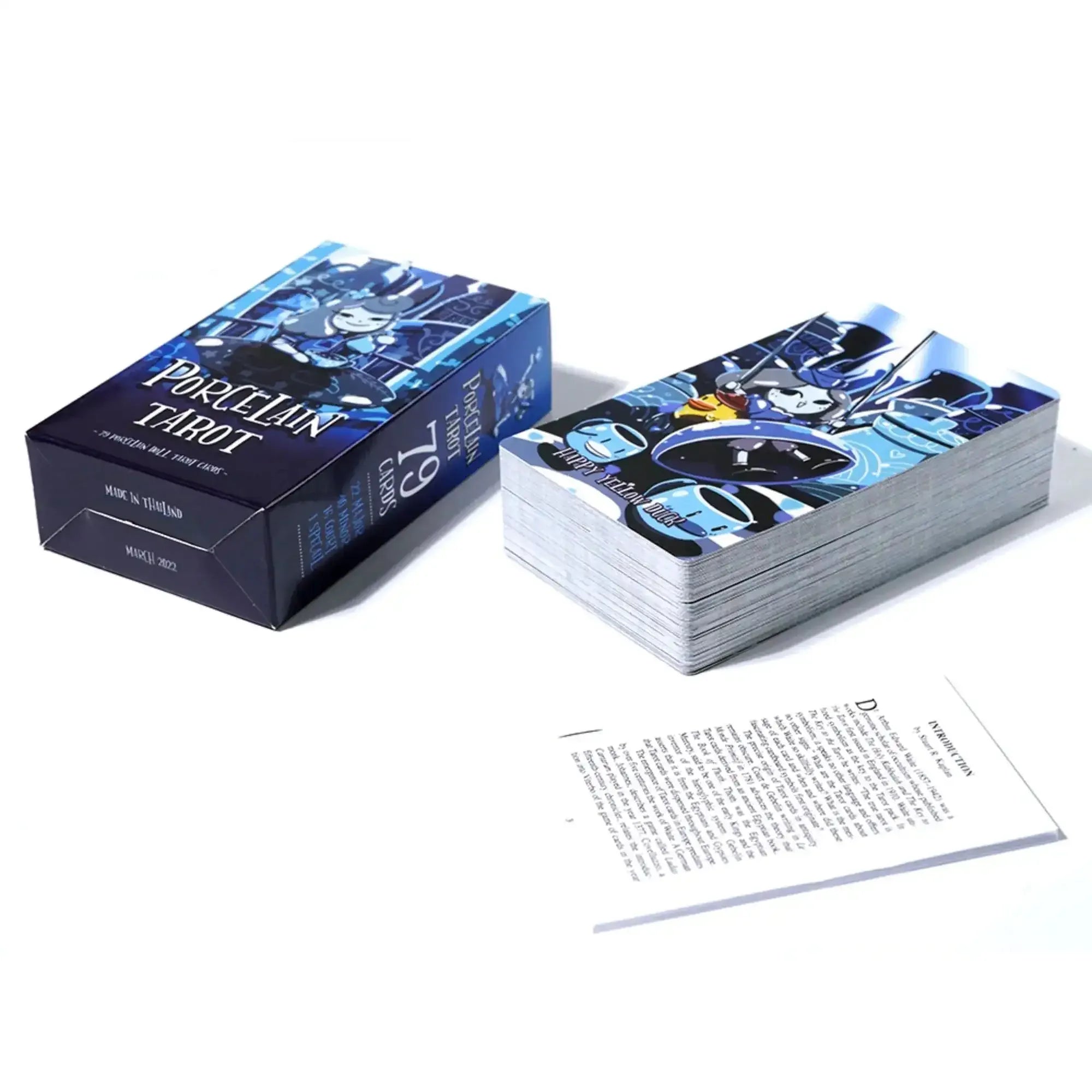 🃏 Porcelain Rider-Waite Tarot Deck – 79 High-Quality Porcelain Cards with Classic Artwork, Full Guidebook for Deep Divination