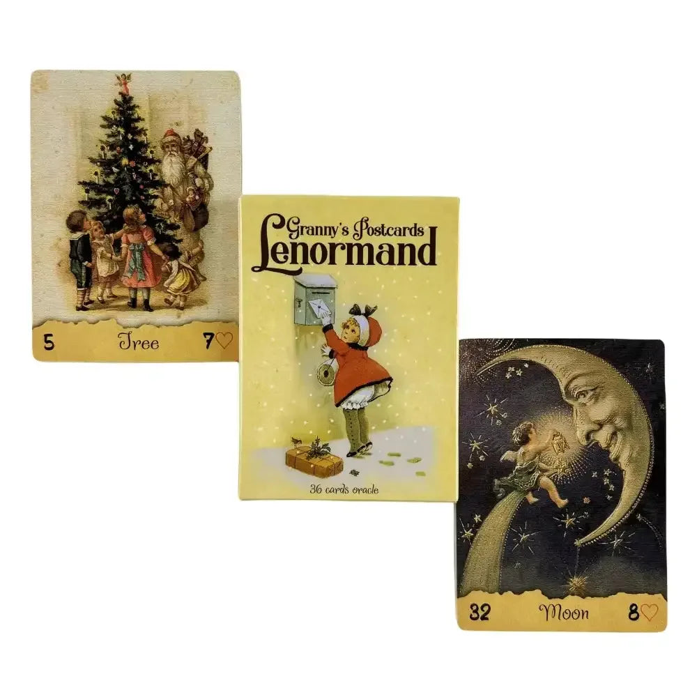 📮Postcards Lenormand Oracle Deck – 36 Illustrated Cards for Accurate Fortune-Telling, Self-Discovery, and Family Fun