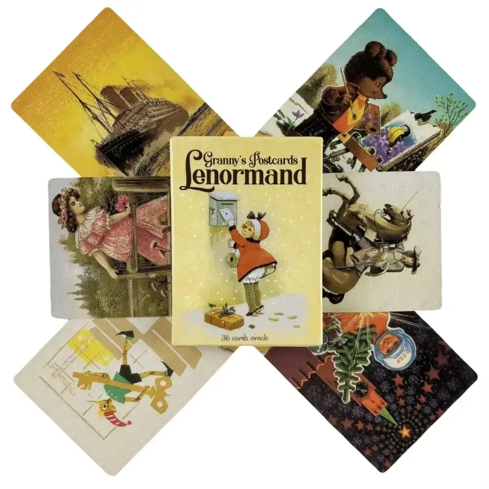 📮Postcards Lenormand Oracle Deck – 36 Illustrated Cards for Accurate Fortune-Telling, Self-Discovery, and Family Fun