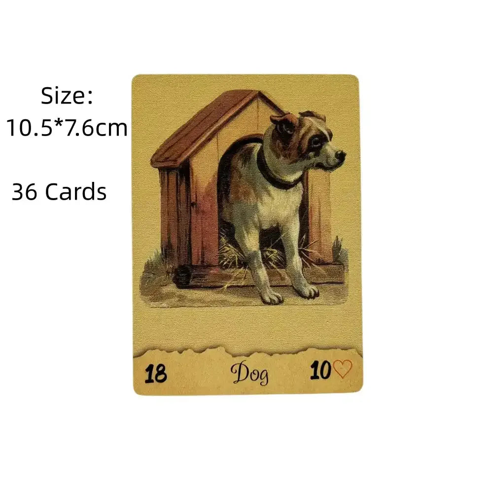 📮Postcards Lenormand Oracle Deck – 36 Illustrated Cards for Accurate Fortune-Telling, Self-Discovery, and Family Fun