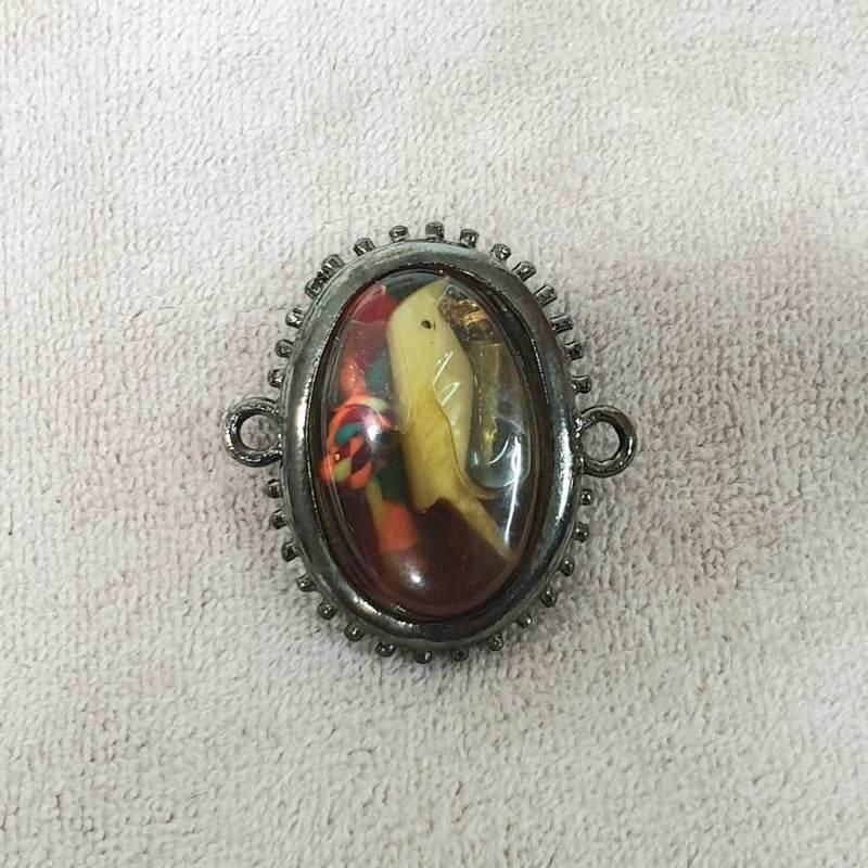 Sarika Golden Tongue Charm for Powerful Communication | Thailand Amulet ใส่กรอบชุบแบล็ค