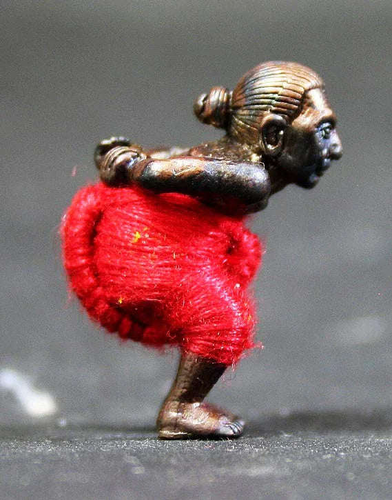 ✨ Powerful Hun Payont Red Pants Amulet – Ancient Mystic Charm by Luang Pu Kloy, Wat Phu Khao Thong