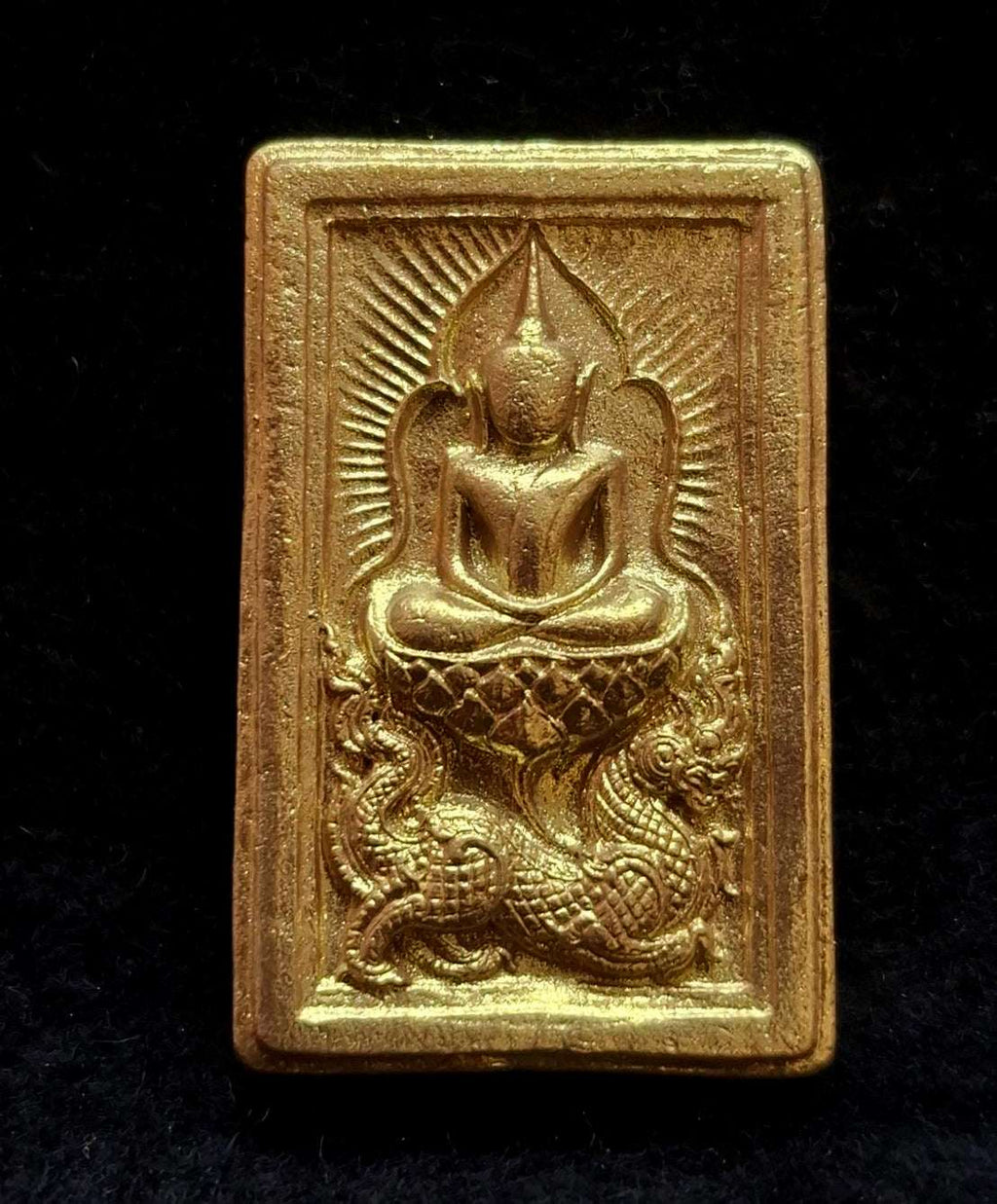 ✨ Premium Authentic Thai Amulet Somdej Waek Marn Ananta Sub 2021 – Gold-Brushed Sacred Earth Pendant Embedded with Phra Mae Thorani, Dual Takrut, Holy Hair, & Multi-Sacred Elements by Luang Phor Jai Wat Phraya Yat Thai Blessing Co By RURUECHA