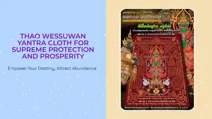 Thao Wessuwan Yantra Cloth for Supreme Protection and Prosperity by@Outfy