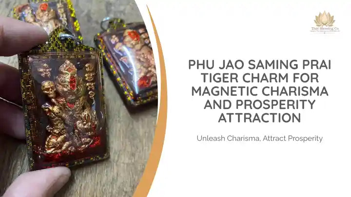 Phu Jao Saming Prai Tiger Charm for Magnetic Charisma and Prosperity Attraction by@Outfy