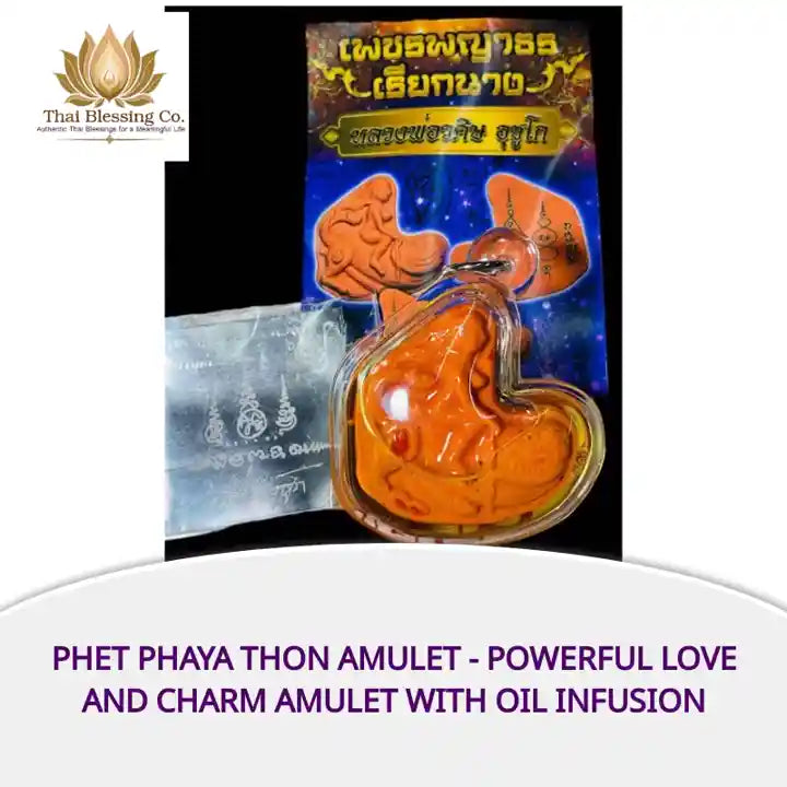Phet Phaya Thon Amulet - Powerful Love and Charm Amulet with Oil Infusion by@Outfy