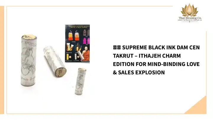 🔥💘 Supreme Black Ink Dam Cen Takrut &ndash; Ithajeh Charm Edition for Mind-Binding Love &amp; Sales Explosion by@Outfy