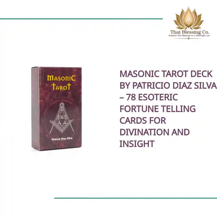 Masonic Tarot Deck by Patricio Diaz Silva &ndash; 78 Esoteric Fortune Telling Cards for Divination and Insight by@Outfy