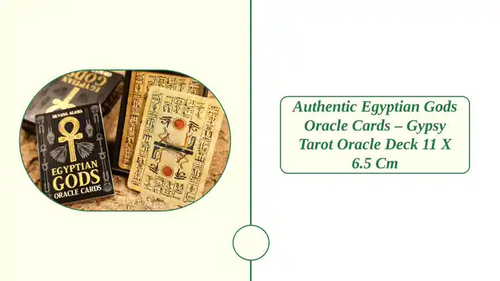 Authentic Egyptian Gods Oracle Cards &ndash; Gypsy Tarot Oracle Deck 11 x 6.5 cm by@Outfy