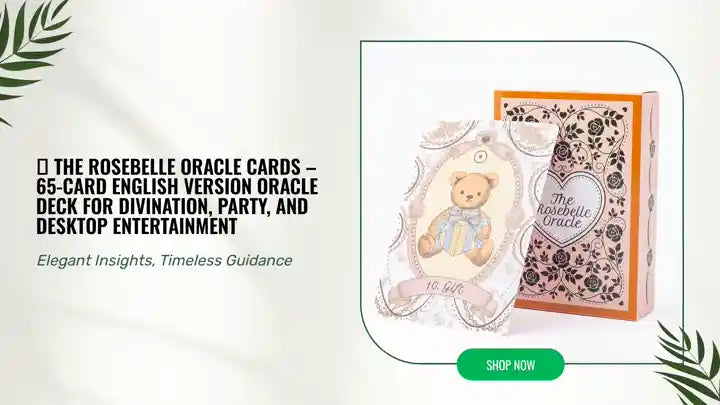 🌹 The Rosebelle Oracle Cards &ndash; 65-Card English Version Oracle Deck for Divination, Party, and Desktop Entertainment by@Outfy