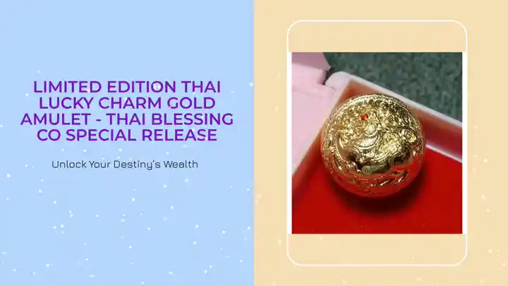 Limited Edition Thai Lucky Charm Gold Amulet - Thai Blessing Co Special Release by@Outfy