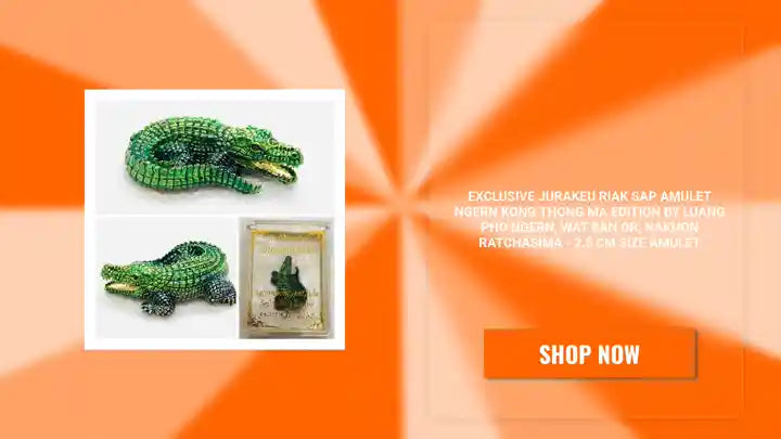 Exclusive Jurakeu Riak Sap Amulet Ngern Kong Thong Ma Edition by Luang Pho Ngern, Wat Ban Or, Nakhon Ratchasima - 2.5 cm Size Amulet by@Outfy