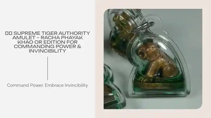 🐯👑 Supreme Tiger Authority Amulet &ndash; Racha Phayak Khao Or Edition for Commanding Power &amp; Invincibility by@Outfy