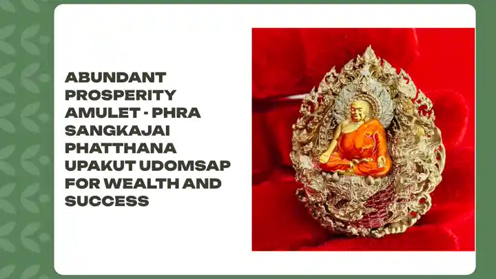 Abundant Prosperity Amulet - Phra Sangkajai Phatthana Upakut Udomsap for Wealth and Success by@Outfy