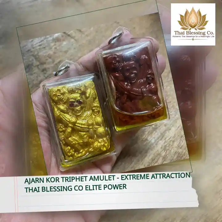 Ajarn Kor Triphet Amulet - Extreme Attraction Thai Blessing Co Elite Power by@Outfy