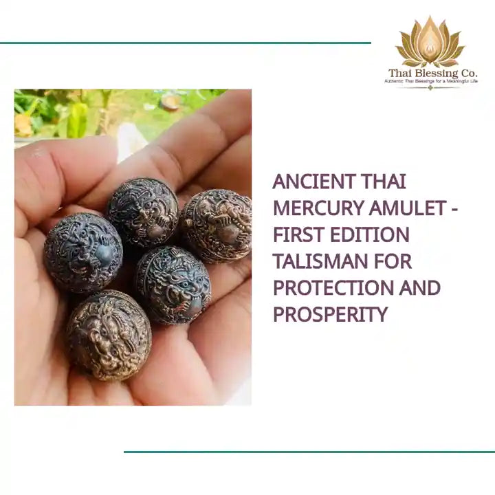 Ancient Thai Mercury Amulet - First Edition Talisman for Protection and Prosperity by@Outfy
