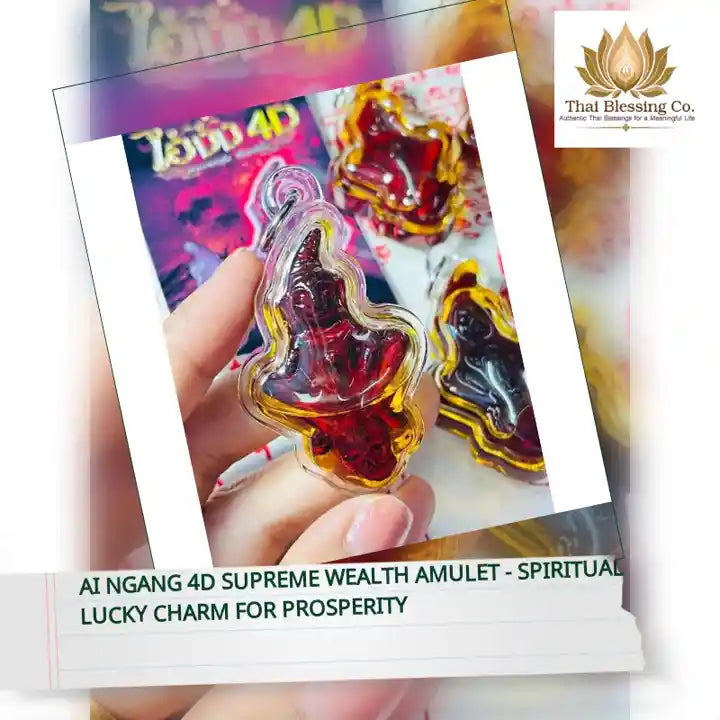 Ai Ngang 4D Supreme Wealth Amulet - Spiritual Lucky Charm for Prosperity by@Outfy
