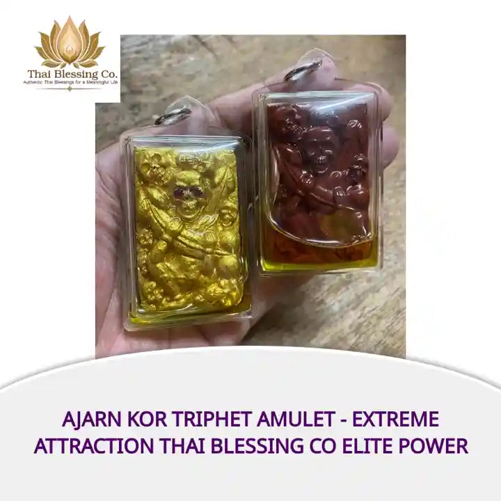 Ajarn Kor Triphet Amulet - Extreme Attraction Thai Blessing Co Elite Power by@Outfy