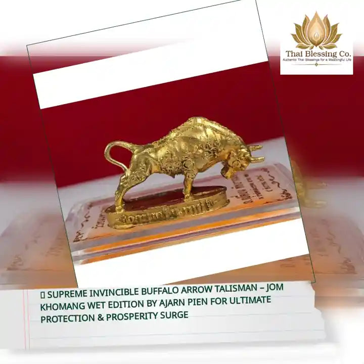 ✨ Supreme Invincible Buffalo Arrow Talisman &ndash; Jom Khomang Wet Edition by Ajarn Pien for Ultimate Protection &amp; Prosperity Surge by@Outfy