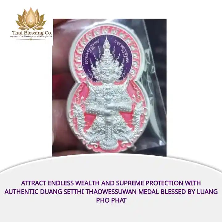 Attract Endless Wealth and Supreme Protection with Authentic Duang Setthi Thaowessuwan Medal Blessed by Luang Pho Phat by@Outfy