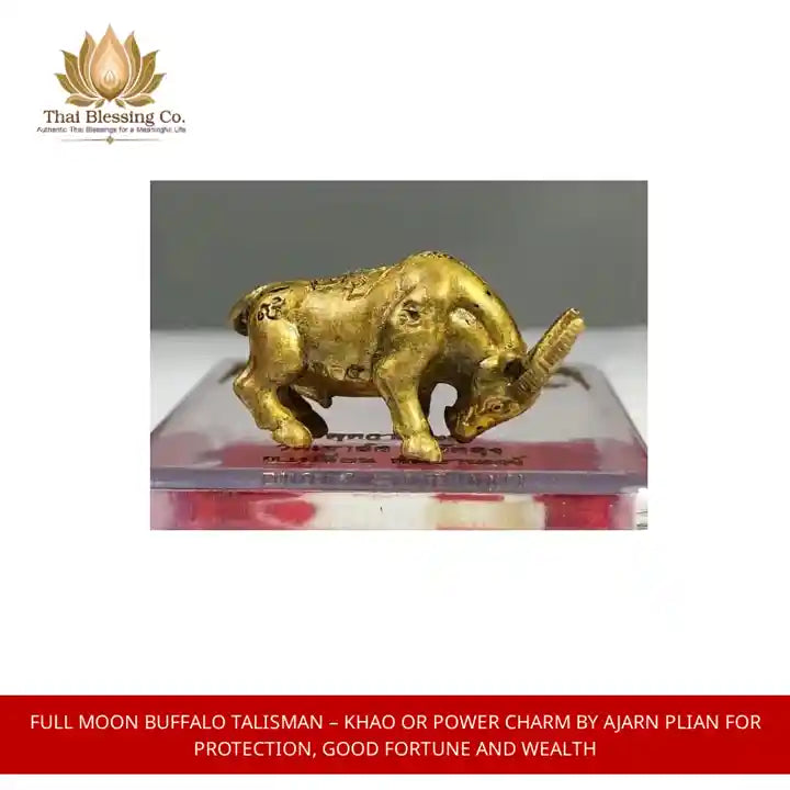 Full Moon Buffalo Talisman &ndash; Khao Or Power Charm by Ajarn Plian for Protection, Good Fortune and Wealth by@Outfy