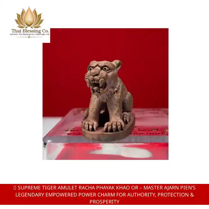 ✨ Supreme Tiger Amulet Racha Phayak Khao Or &ndash; Master Ajarn Pien&rsquo;s Legendary Empowered Power Charm for Authority, Protection &amp; Prosperity by@Outfy