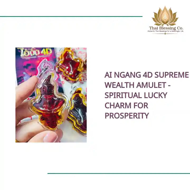 Ai Ngang 4D Supreme Wealth Amulet - Spiritual Lucky Charm for Prosperity by@Outfy