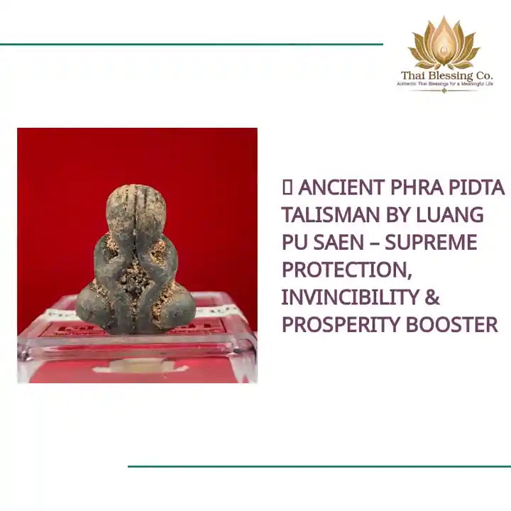 ✨ Ancient Phra Pidta Talisman by Luang Pu Saen &ndash; Supreme Protection, Invincibility &amp; Prosperity Booster by@Outfy