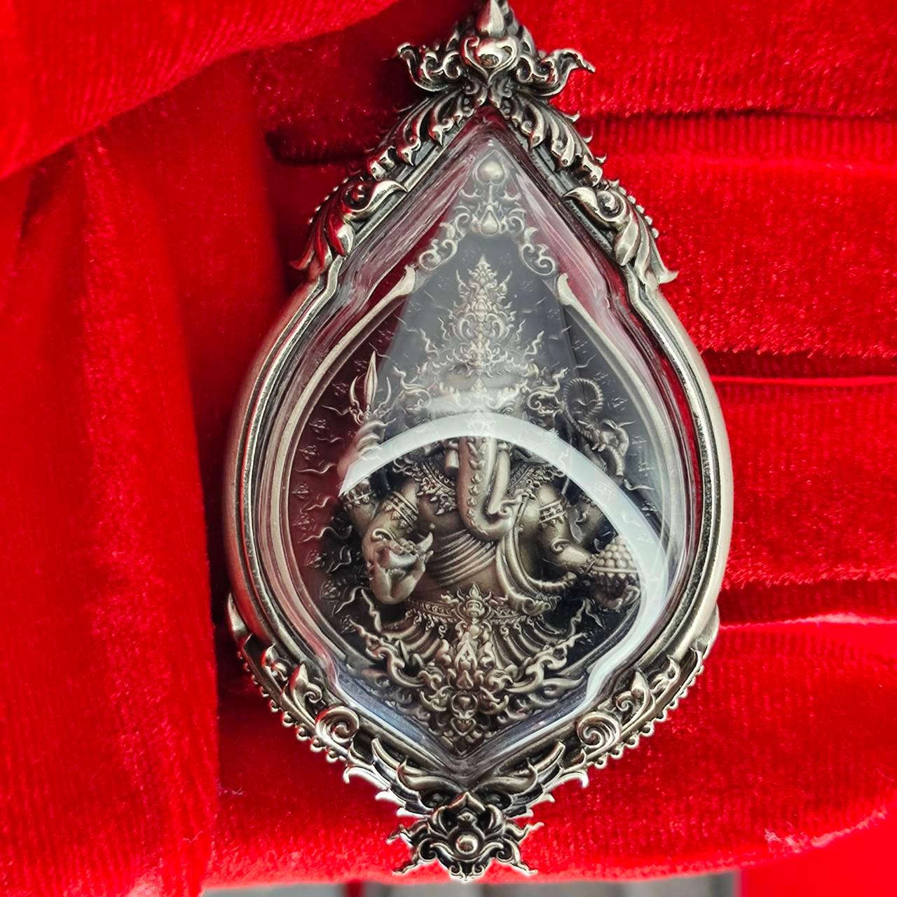 Prosperity Ganesh Pendant - Authentic Thai Ganesha Amulet from Thailand
